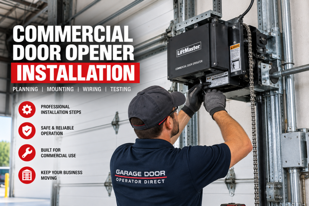 Commercial Door Opener Installation