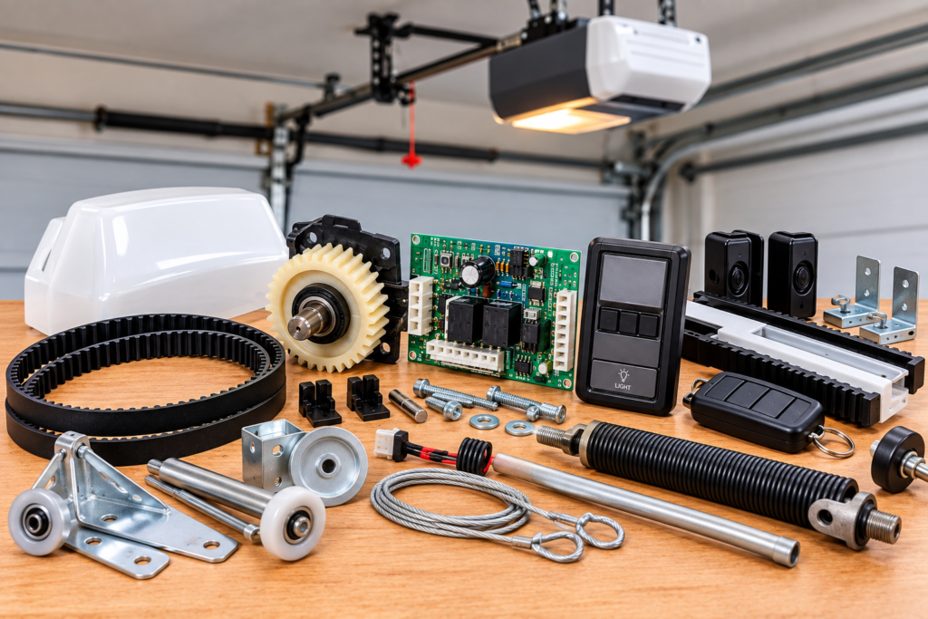 garage door replacement parts for opener and door repairs