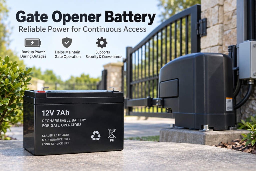 gate opener battery