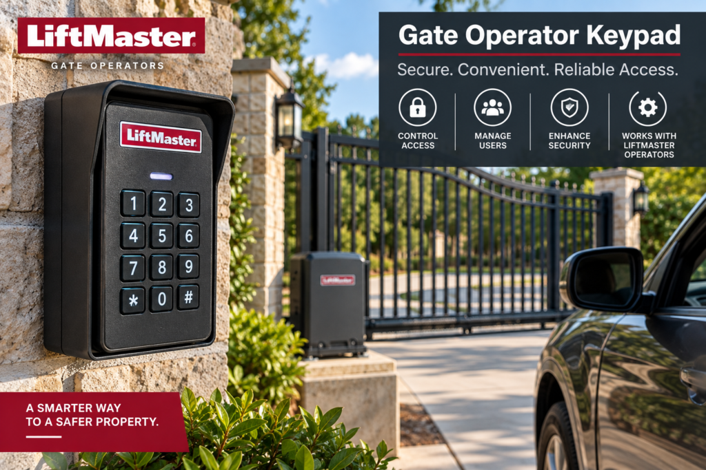 wireless gate operator keypad